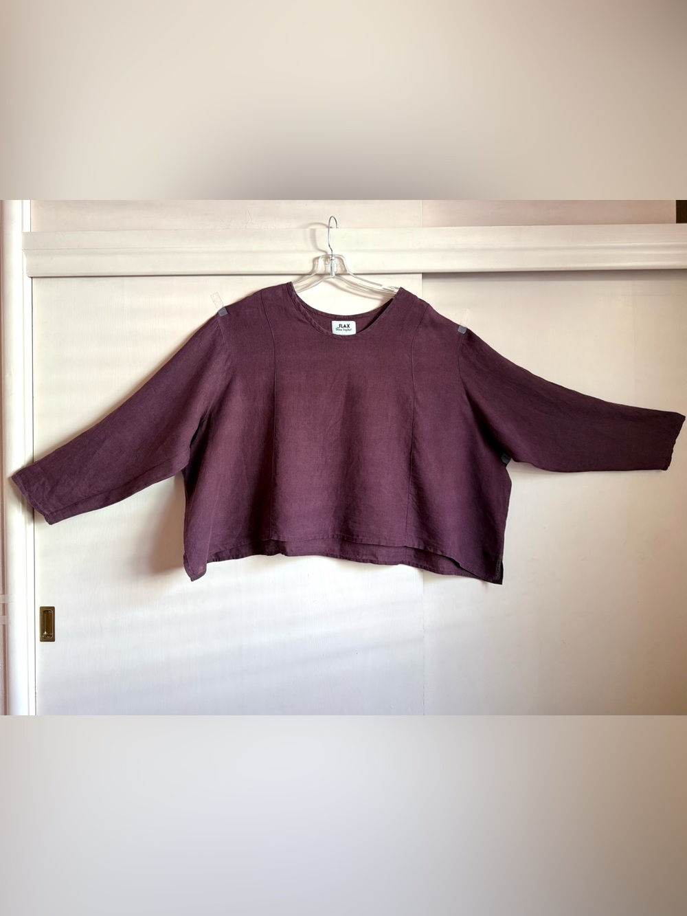 FLAX Jeanne Engelhart vintage cropped top 3G 2x 3x 4x